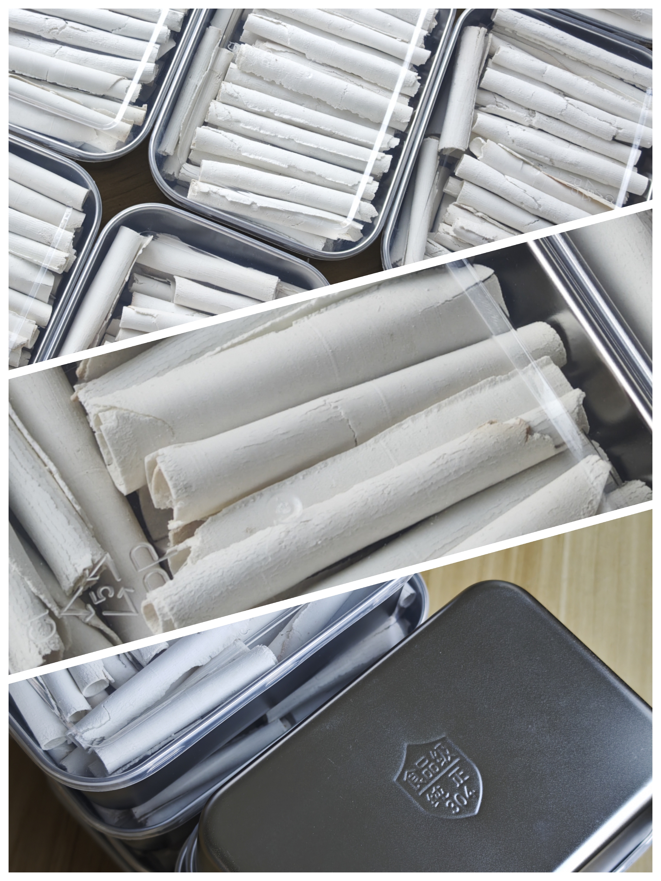 不锈钢款茯苓卷300g|安徽岳西|薄至1mm容易泡开